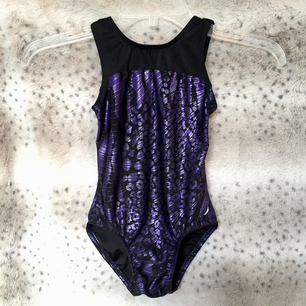 Black & Purple Girls Leotard